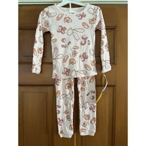 Carter's Girls' Two Piece Pink Floral Pajama Set Size 2T NWT